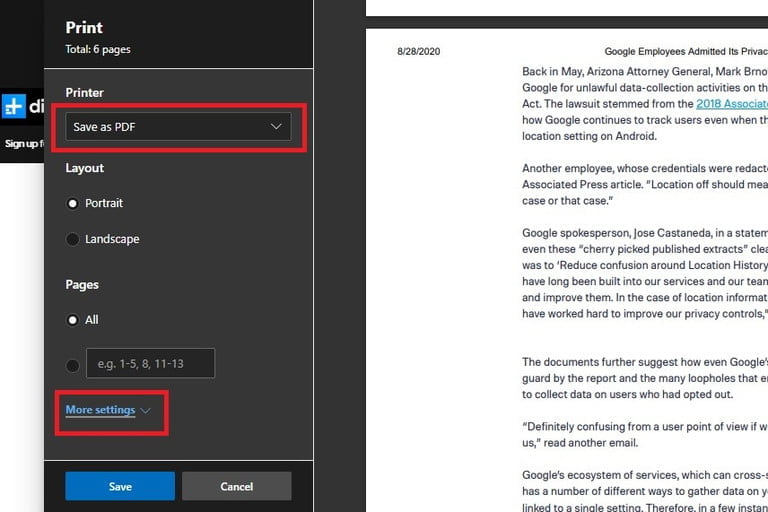 convert webpage to pdf 2/ذخیره صفحات وب به صورت PDF
