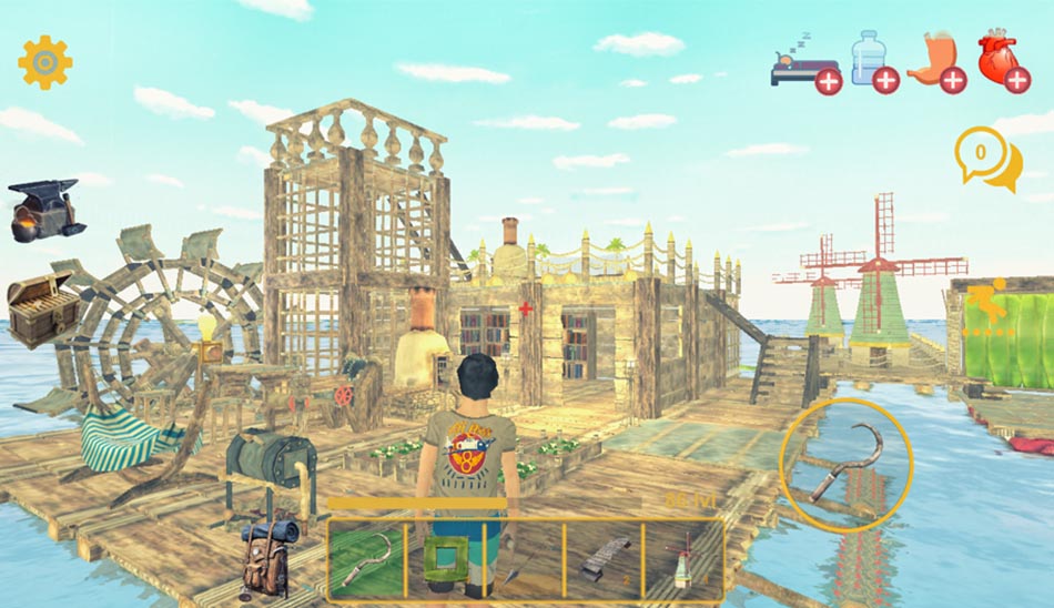 آموزش بازی raft survival