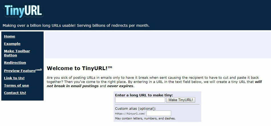 بهترین سایت های کوتاه کننده لینک 2020/tinyurl