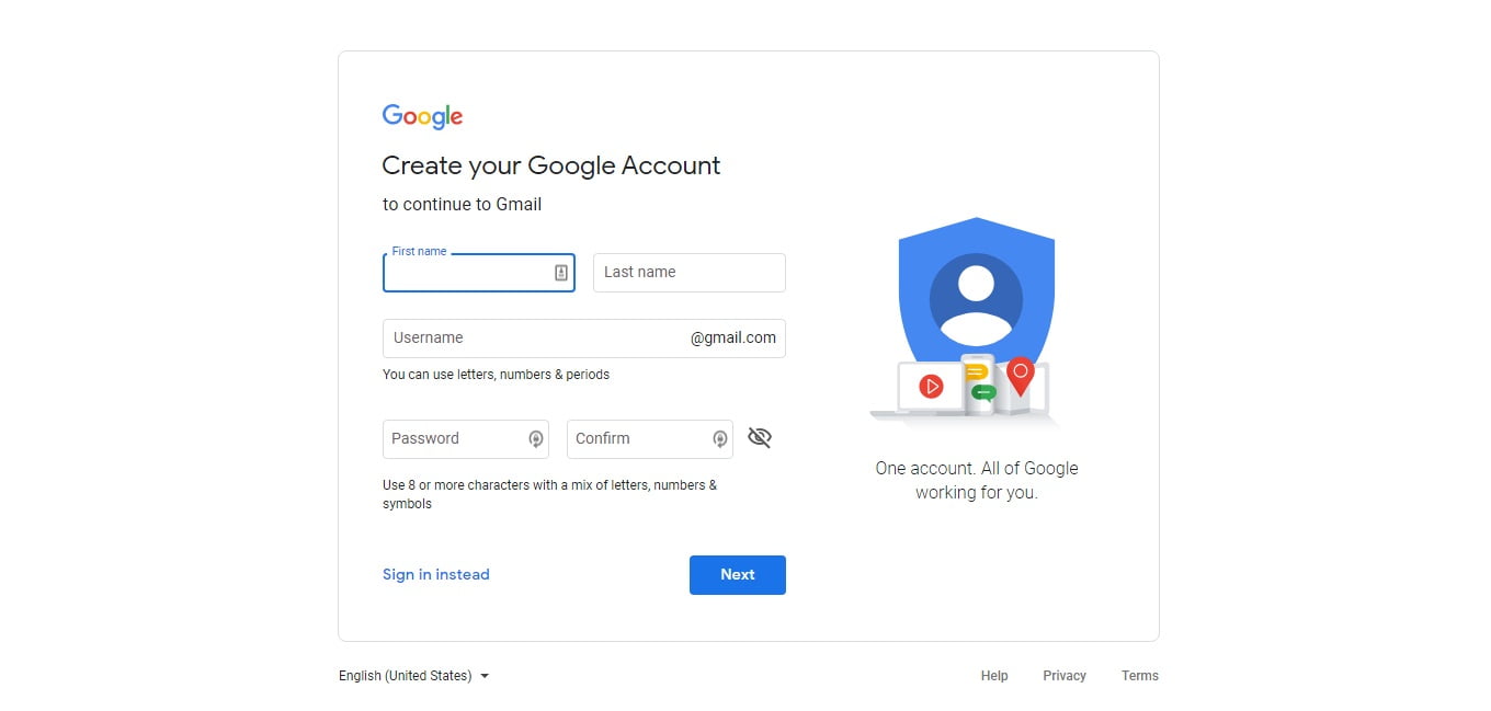 ساخت ایمیل با موبایل/Gmail-2