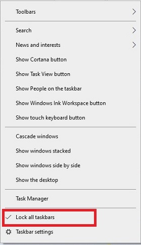 نوار وظیفه ویندوز - taskbar کامپیوتر