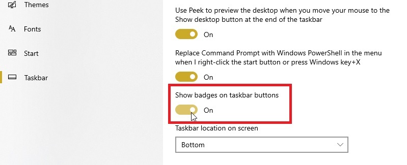 نوار وضعیت دسکتاپ - taskbar کامپیوتر