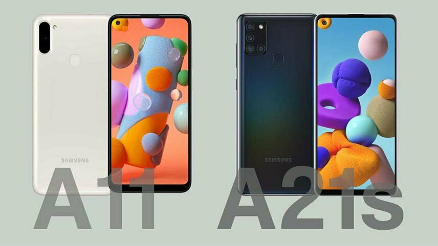 مقایسه گلکسی a11 با گلکسی a21s / مقایسه سامسونگ a11 با a21s