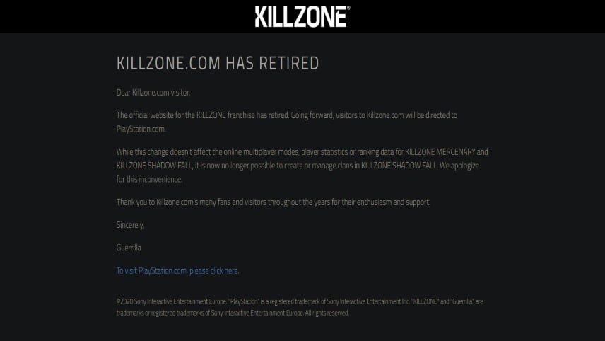 Killzone Website