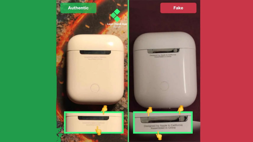 تشخیص اصل و تقلبی بودن ایرپاد