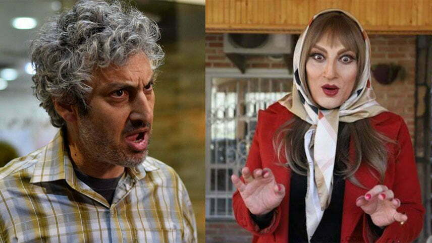 اکبر عبدی در نقش زن
