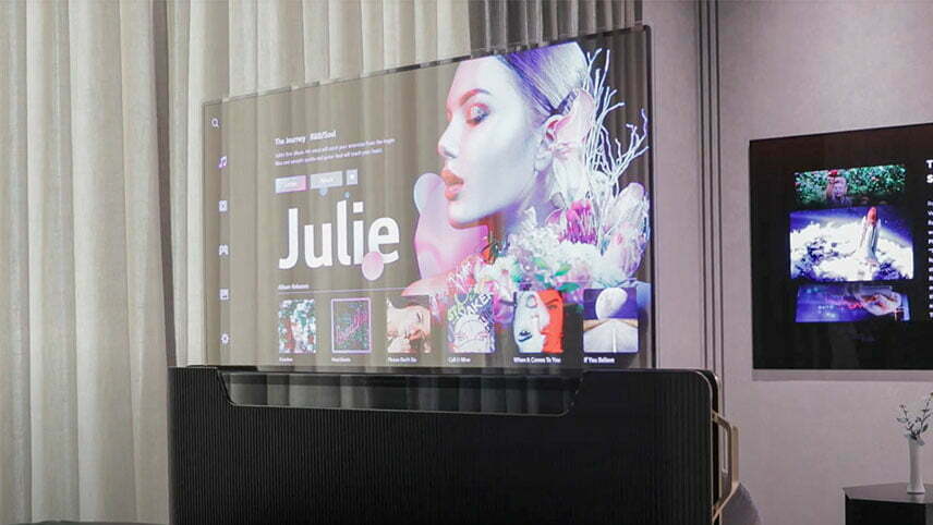 55-inch Transparent OLED Smart Bed