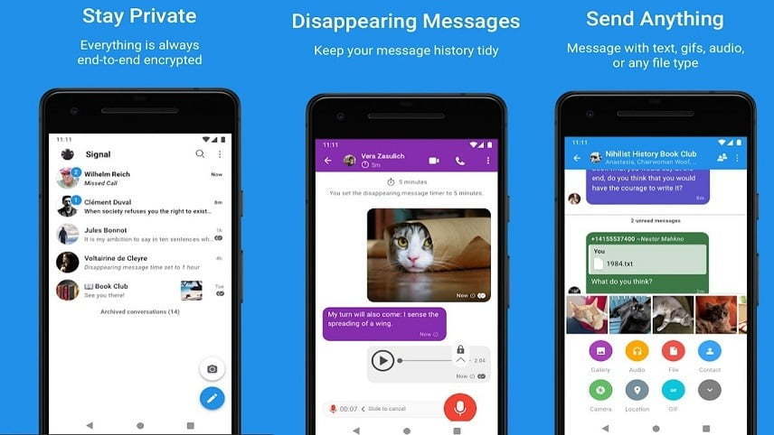 signal / نرم افزار سیگنال / اپلیکیشن سیگنال
