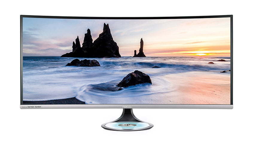 برترین مانیتورهای 2021 - مانیتور Asus Designo Curve MX38VC