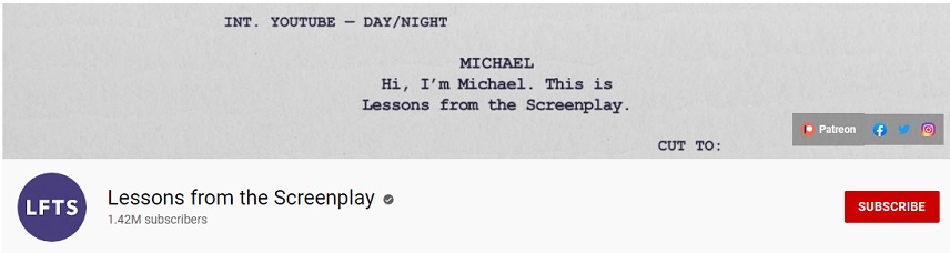 بهترین چنل های یوتیوب - Lessons from the Screenplay