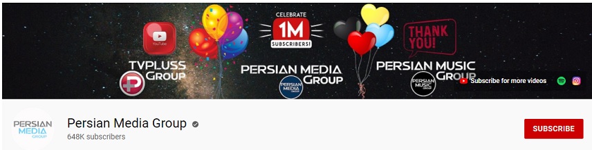 بهترین کانال های یوتیوب - Persian Media Group