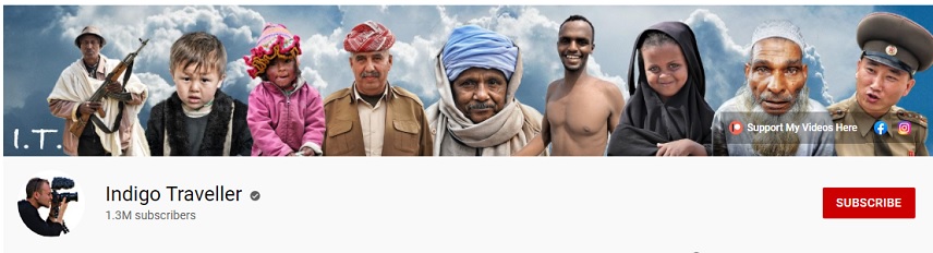 بهترین چنل های یوتیوب - Indigo Traveller