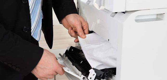 گیر کردن کاغذ درون پرینتر