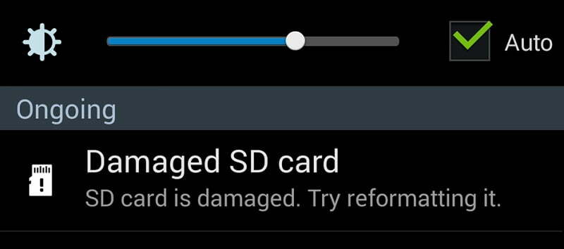 microsd card errors / نیم سوز شدن مموری کارت