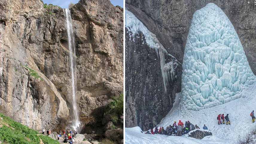 بهترین آبشارهای ایران
