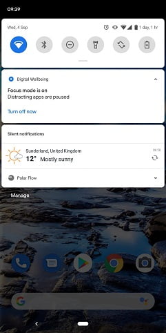 گزینه focus mode در اندروید