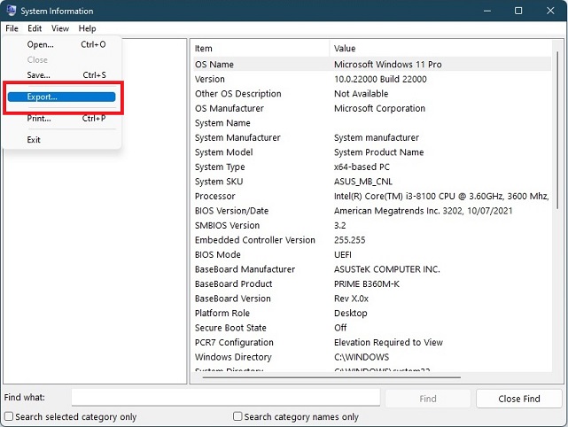 فهمیدن مشخصات کامپیوتر / مشخصات cpu در ویندوز 11
