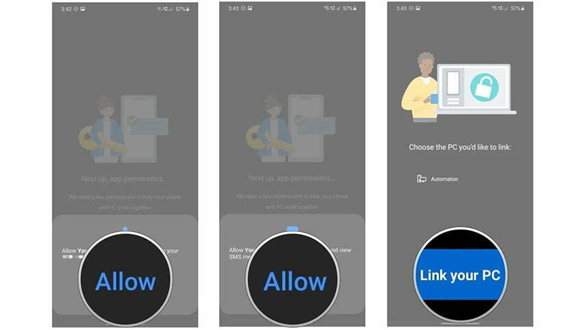 روش استفاده از link to windows