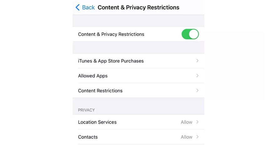 فعال کردن برنامه کنترل والدین بر روی iPhone و iPad