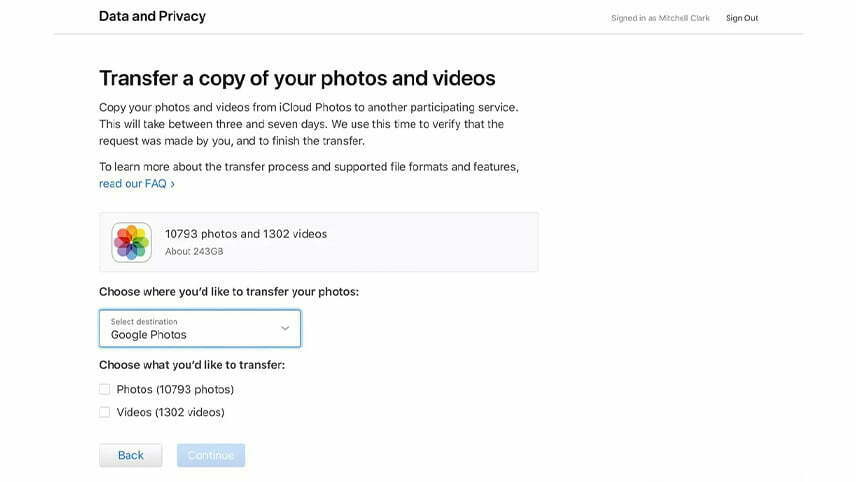 انتقال اطلاعات لایبرری iCloud اپل