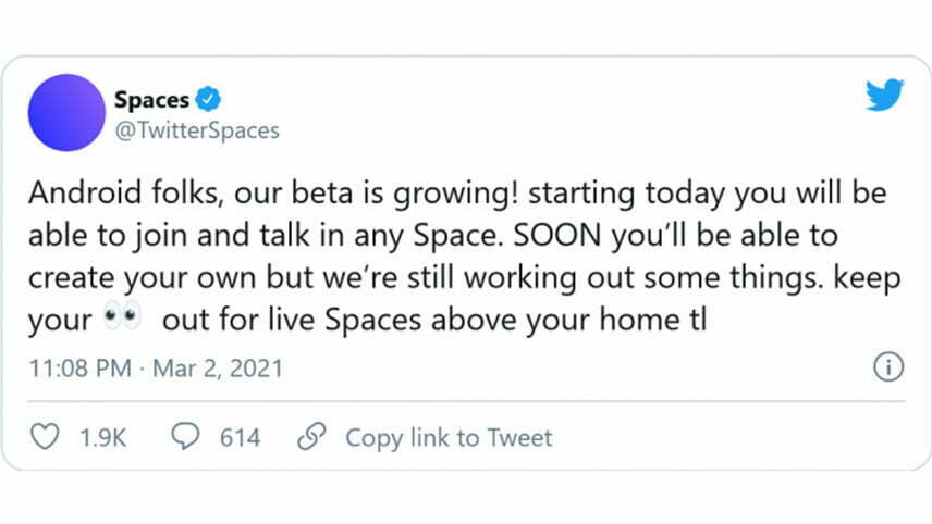 توییتر twitter spaces