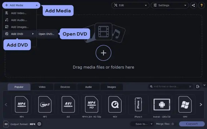 تبدیل dvd به mp4 / تغییر فرمت دی وی دی به ام پی ۴