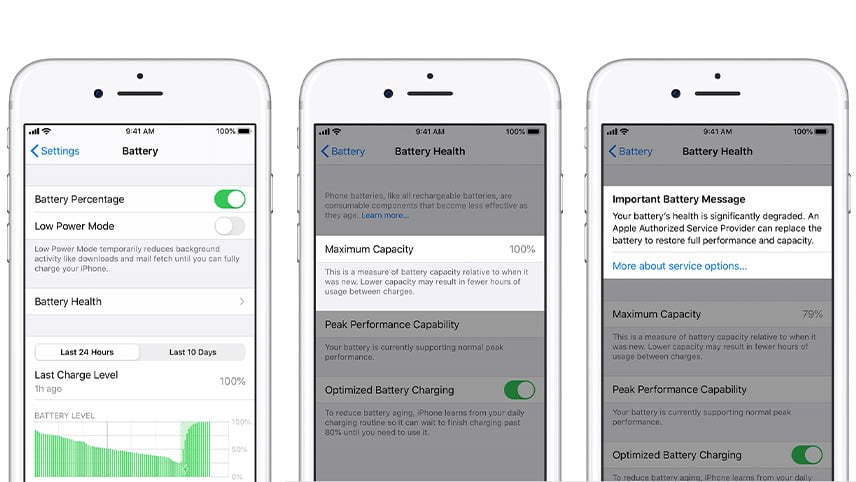 عمر باتری آیفون / iphone battery life