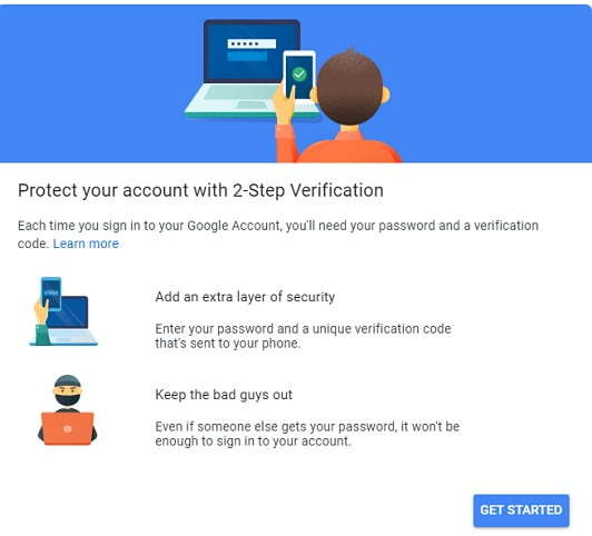 Google 2 Step Verification / تایید دو مرحله ای جیمیل