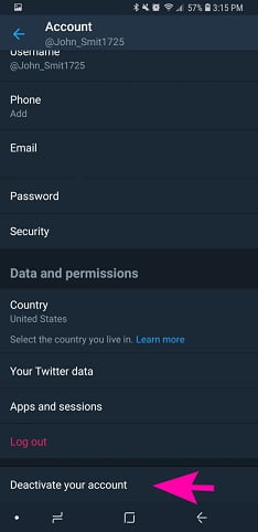 How to delete twitter account / حذف اکانت twitter