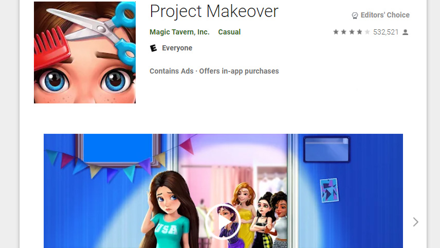 بازی های آرایشی برای دختران - project make over