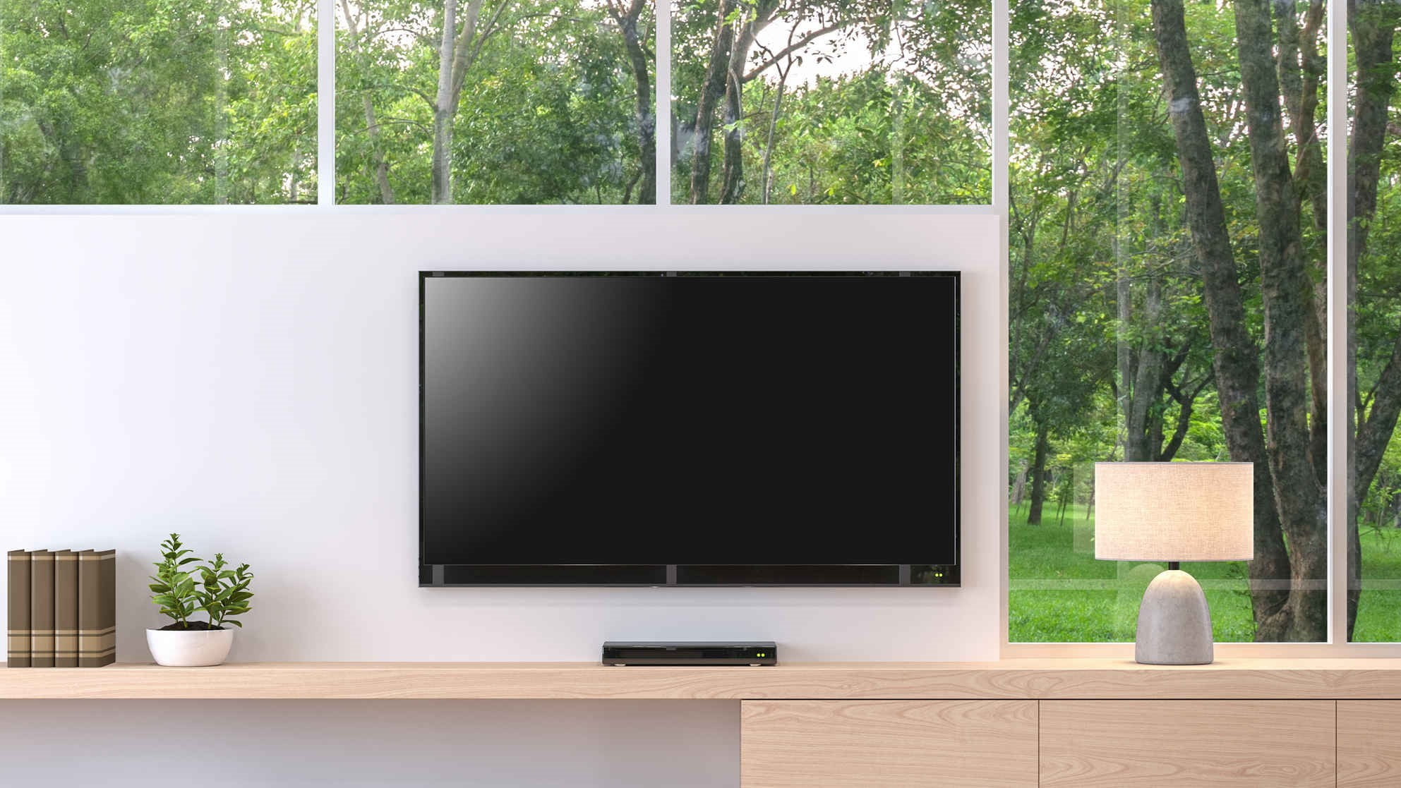 صفحه نمایش سیاه تلویزیون