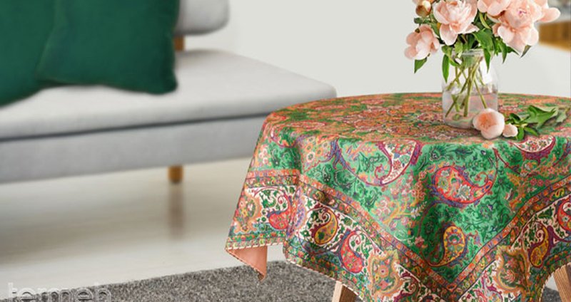 قیمت رومیزی پارچه ترمه