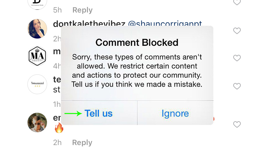 ارور اکشن بلاک اینستاگرام - خارج شدن از instagram action block