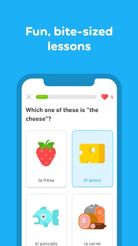 برترین نرم افزارهای گوشی اندروید - اپ Duolingo