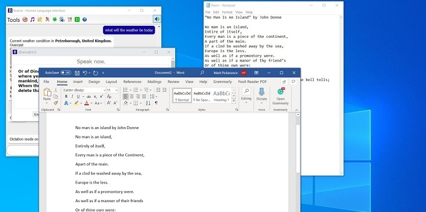 تبدیل گفتار به نوشتار برای کامپیوتر - دانلود نرم افزار تبدیل صوت به متن Braina Pro