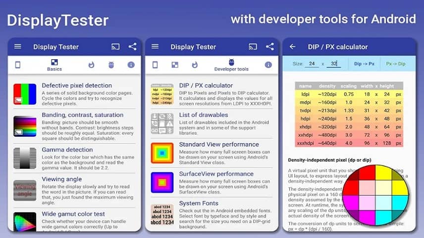 Display Tester- تست سالم بودن صفحه گوشی
