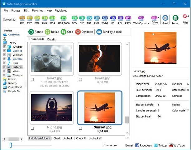تبدیل فرمت عکس Total Image Converter - نرم افزار تبدیل فرمت عکس به jpg