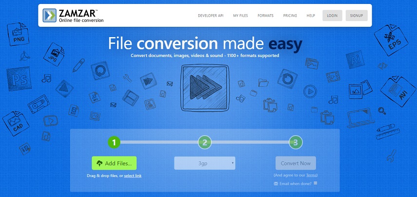 سایت تبدیل فرمت عکس Zamzar - تبدیل عکس به فرمت jpg با گوشی