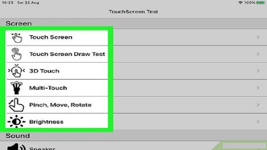 Touchscreen Test- تست سلامت صفحه نمایش گوشی