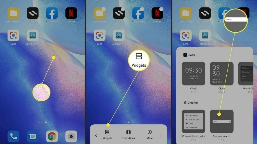 ترفندهای گوشی سامسونگ A10s - ویجت ها