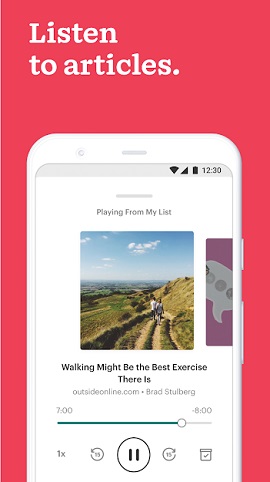 اپ تبدیل نوشتار به گفتار - برنامه Pocket: Save. Read. Grow