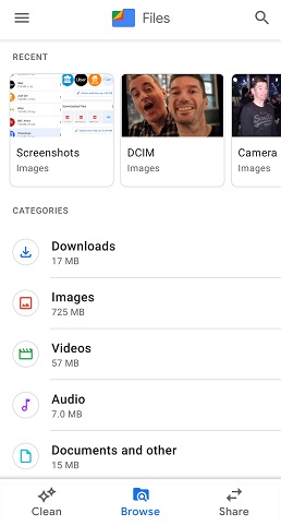 اپلیکیشن Files by Google - نصب برنامه files