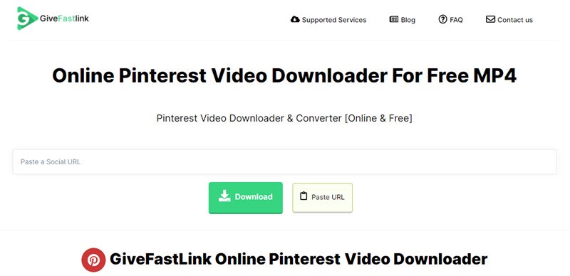 دانلود ویدیوهای Pinterest با ابزار GiveFastLink.com