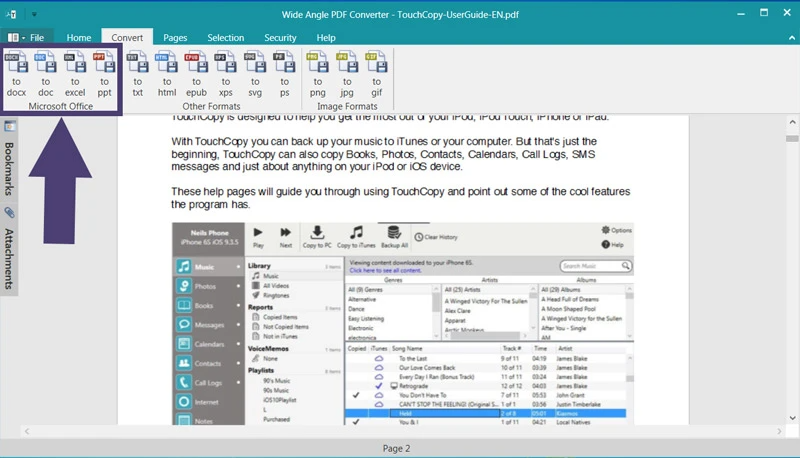 5. نرم افزار Wide Angle PDF Converter تبدیل پی دی اف فارسی به ورد بدون بهم ریختگی