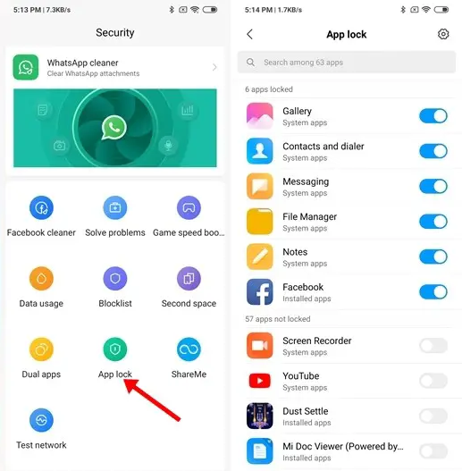 تنظیمات گوشی ردمی Note 8
