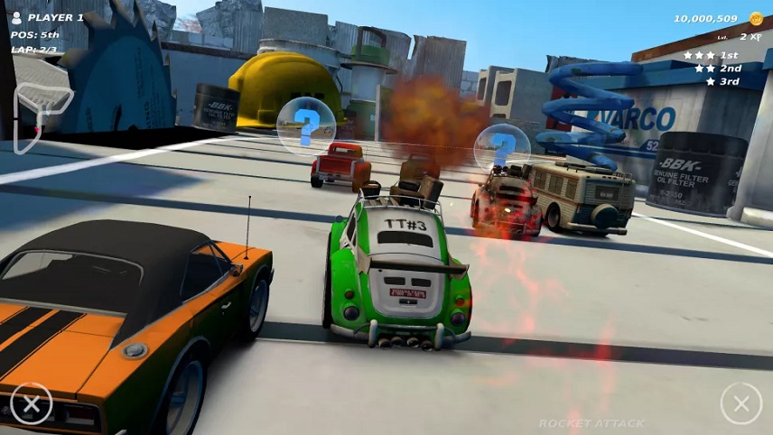 بازی های اندروید سال 2022 - Tabletop Racing: World Tour