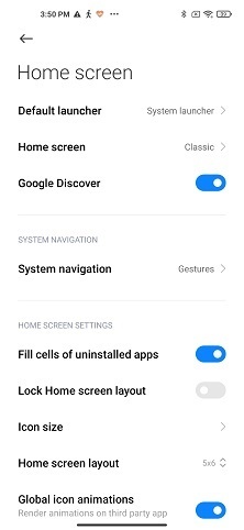 معایب گوشی ردمی Note 10 pro - حذف ناگهانی آیکون های اصلی گوشی