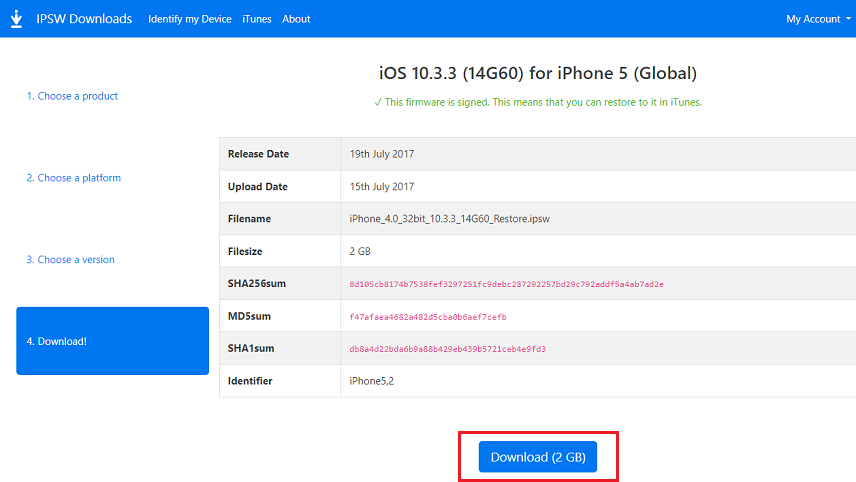 برگرداندن آپدیت ios
