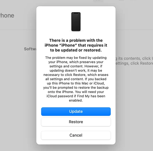 برگرداندن آپدیت ios