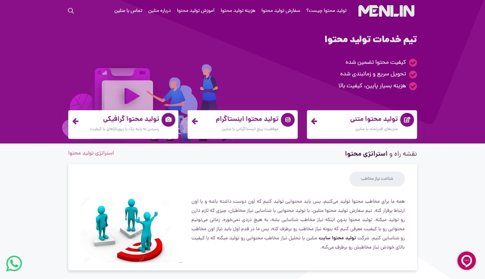 منلین - بهترین سایت تولید محتوا